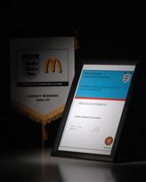 Charter Standard Club Winners Pennant & Certificate